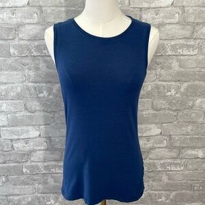 Easy Standard Blue Pima Cotton Yank Top